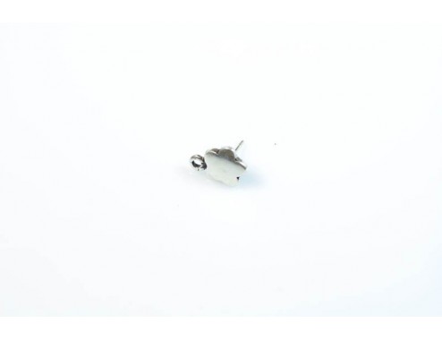 Pendiente flor lisa 10mm