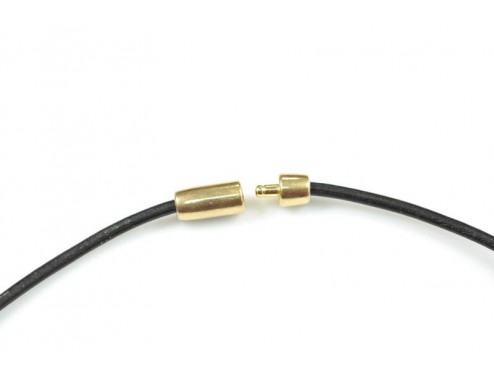 Cierre tubo 3mm presión Oro