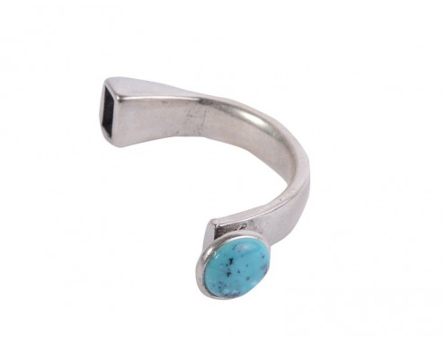 Pulsera botón 42mm turquesa...