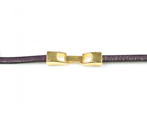 Cierre dos partes 6x2mm oro