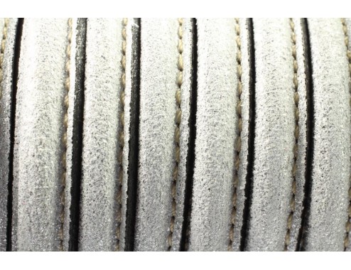 Cuero media caña plata...