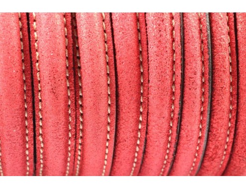 Cuero media caña rojo...