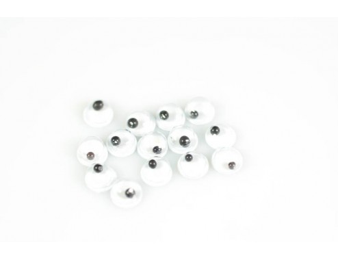 Ojos móviles base blanca...