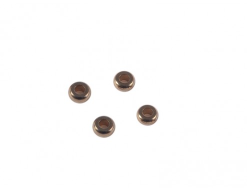 Donut liso 6x2mm color oro