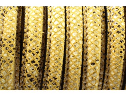 Cuero media caña serpiente...