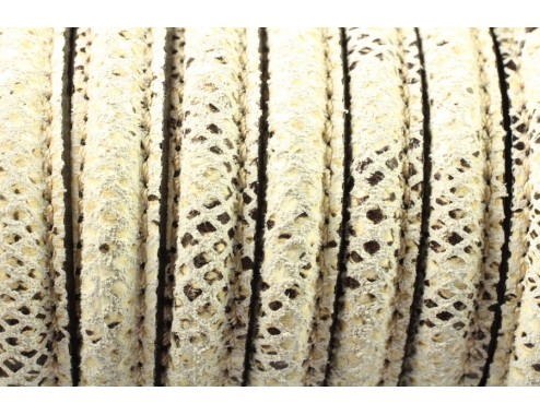 Cuero media caña serpiente...