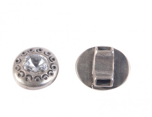 Anillo Zamak baño plata...