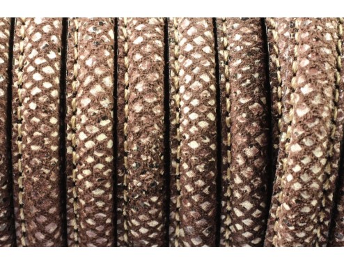 Cuero media caña serpiente...