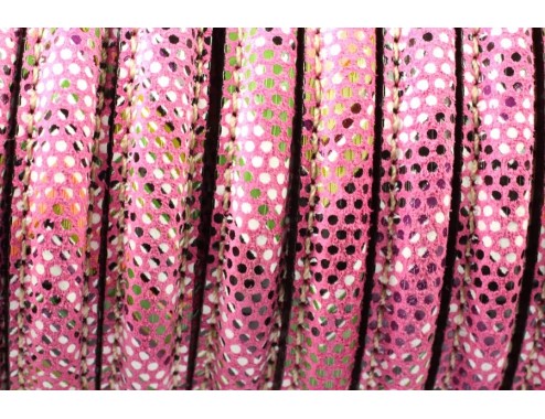 Cuero media caña  serpiente...