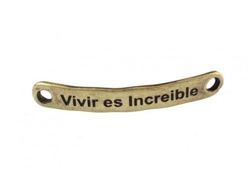 Pulsera frases (Vivir es...
