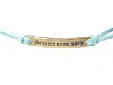 Pulsera frase (Me quiere no...