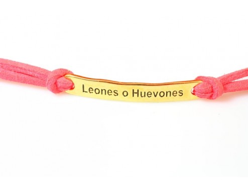 Pulsera frase (Leones o...
