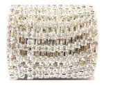 Tira strass 4mm  engarzado...