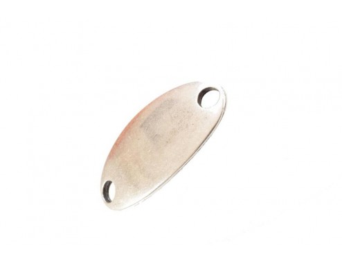 Chapa lisa oval 39x19mm...