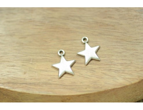Colgante estrella lisa 13mm