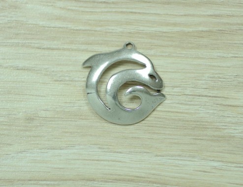 Colgante Delfín 37mm pase 3mm