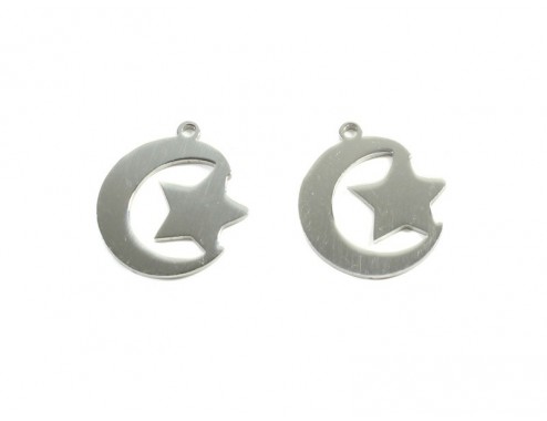 Colgante Sol y luna Acero...