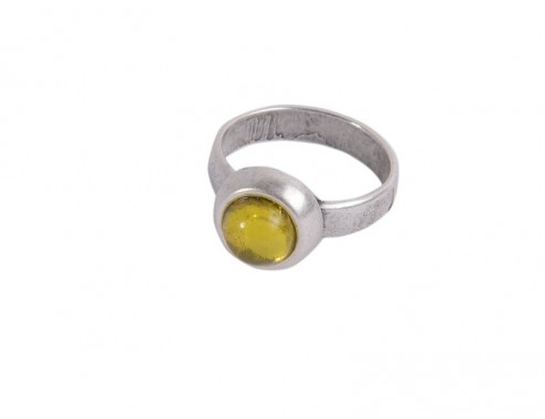 Anillo Zamak baño plata...