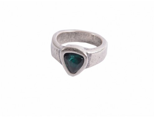 Anillo Zamak baño plata...