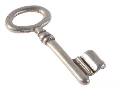 Colgante llave grande lisa