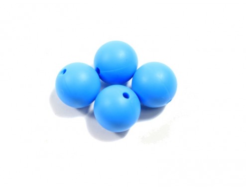 Bola de silicona 15mm Celeste