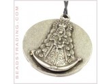 Colgante medalla virgen 37mm