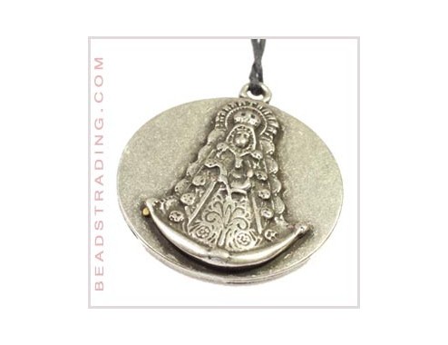 Colgante medalla virgen 37mm