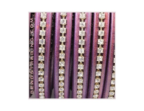 Cuero regaliz con strass...