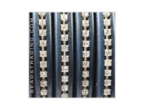 Cuero regaliz con strass...