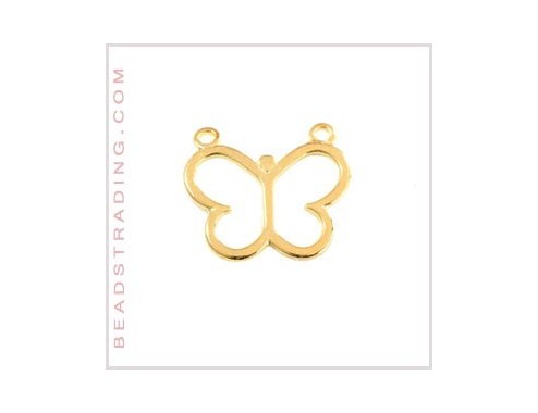 Colgante dos aros mariposa...