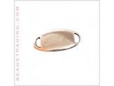 Chapa lisa oval 29x13mm...