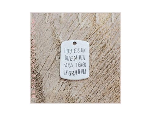 Colgante frase 36x25mm (Hoy...