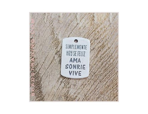 Colgante frase 36x25mm...