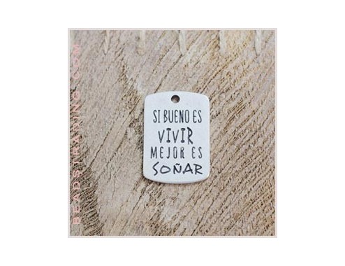 Colgante frase 36x25mm (Si...