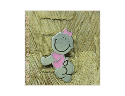 Colgante Bebe rosa...