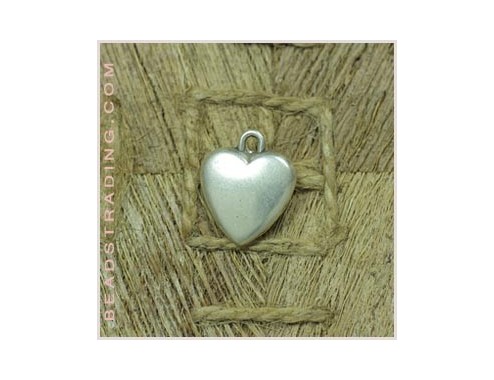 Colgante corazón liso 18mm