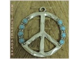 Colgante Signo Paz Turqueza...