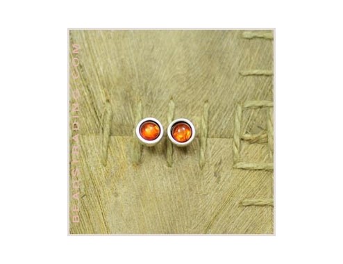 Pendiente redondo Resina...