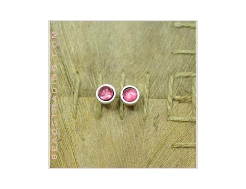 Pendiente redondo Resina...