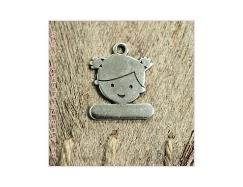 Colgante niña 23 x 28 mm...