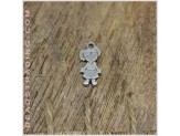 Colgante niña mini 18x8 mm