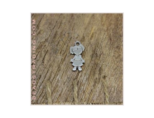 Colgante niña mini 18x8 mm