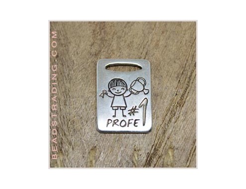 Chapa de llavero Profe  25...