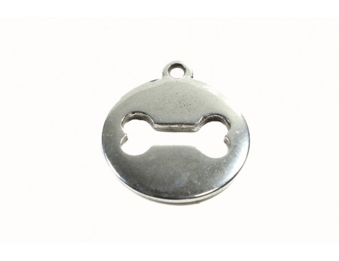 Colgante medalla hueso 25 mm