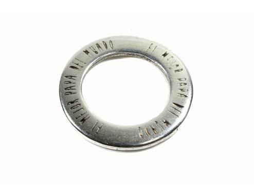 Anilla zamak baño plata...