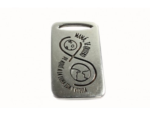 Chapa de llavero Mama te...