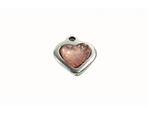Colgante corazón resina...