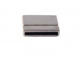 Cierre imán plano 25x2mm interior Zamak baño plata