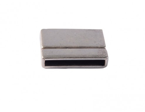 Cierre imán plano 25x2mm interior Zamak baño plata