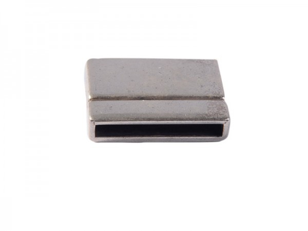 Cierre imán plano 25x2mm interior Zamak baño plata